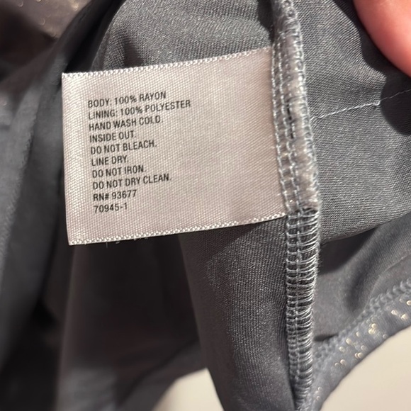 Women's Striped V-Neck Top - Gray and Brown - Picture 4 of 6